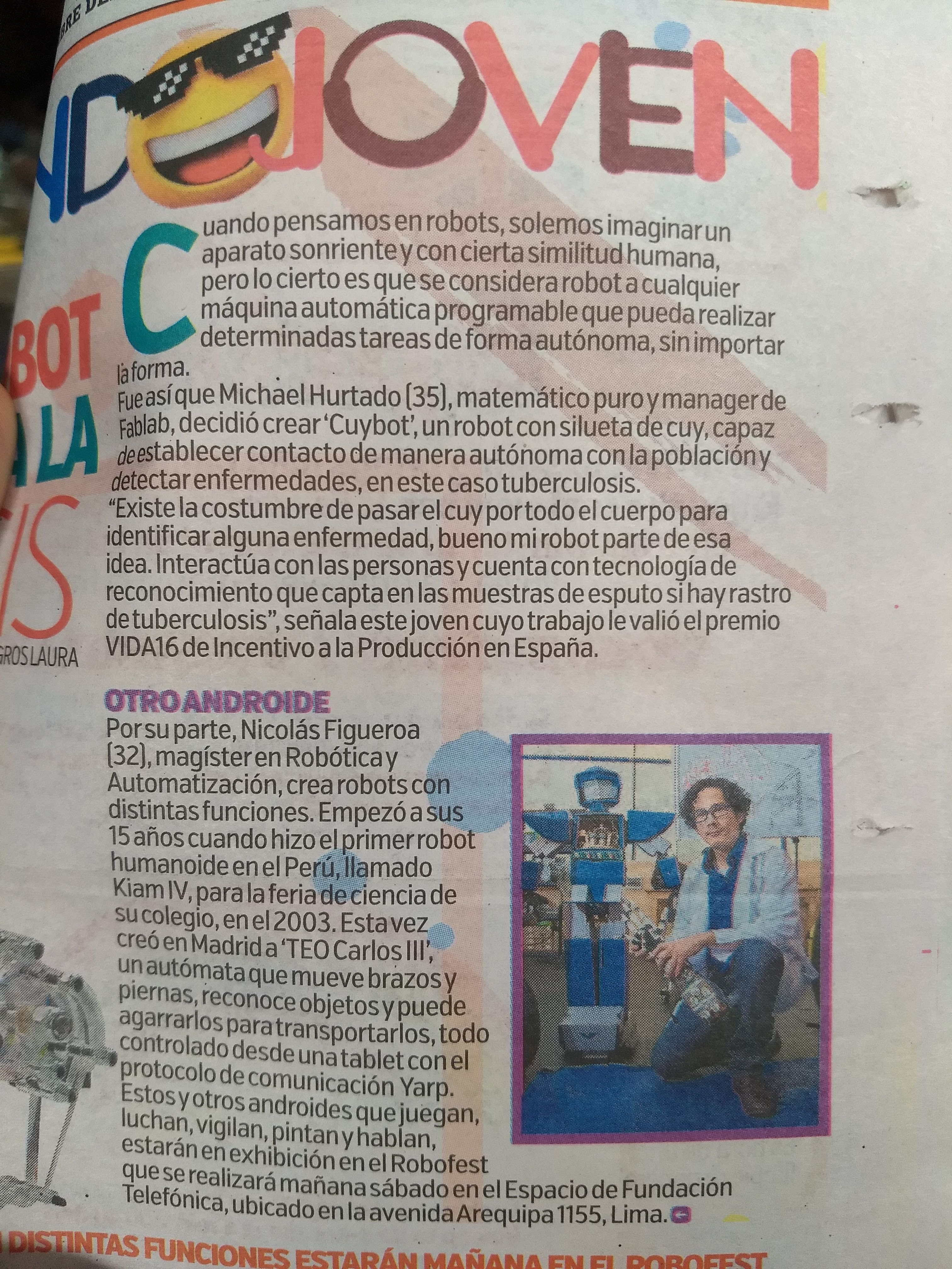 Artículo en Trome